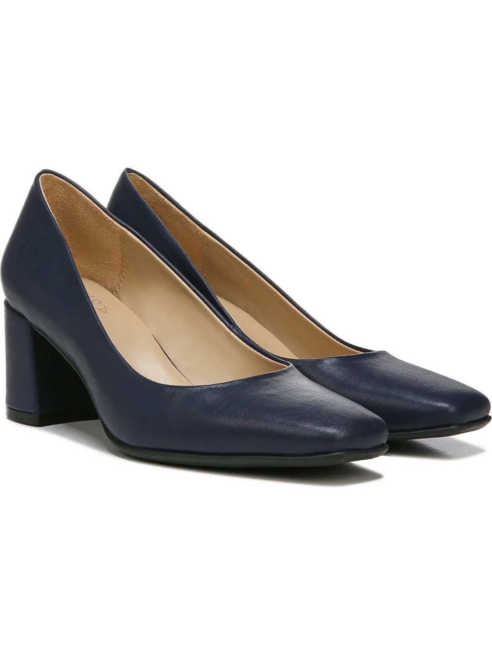 Naturalizer Navy Block Heel Pumps for Women - Picture 1 of 3